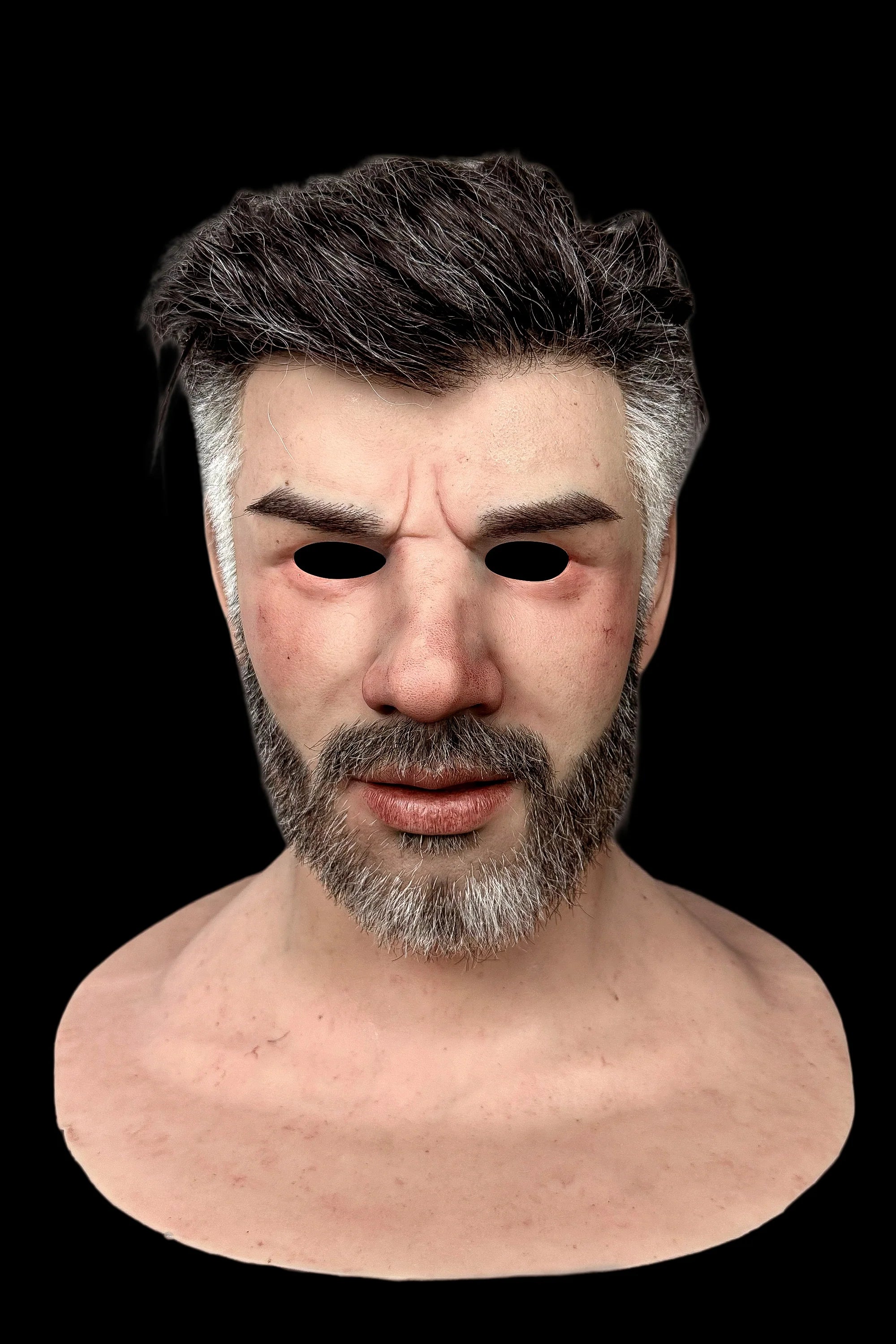 Jiamusi Realistic Silicone Mask – Full Head Male Cosplay & Halloween Prop