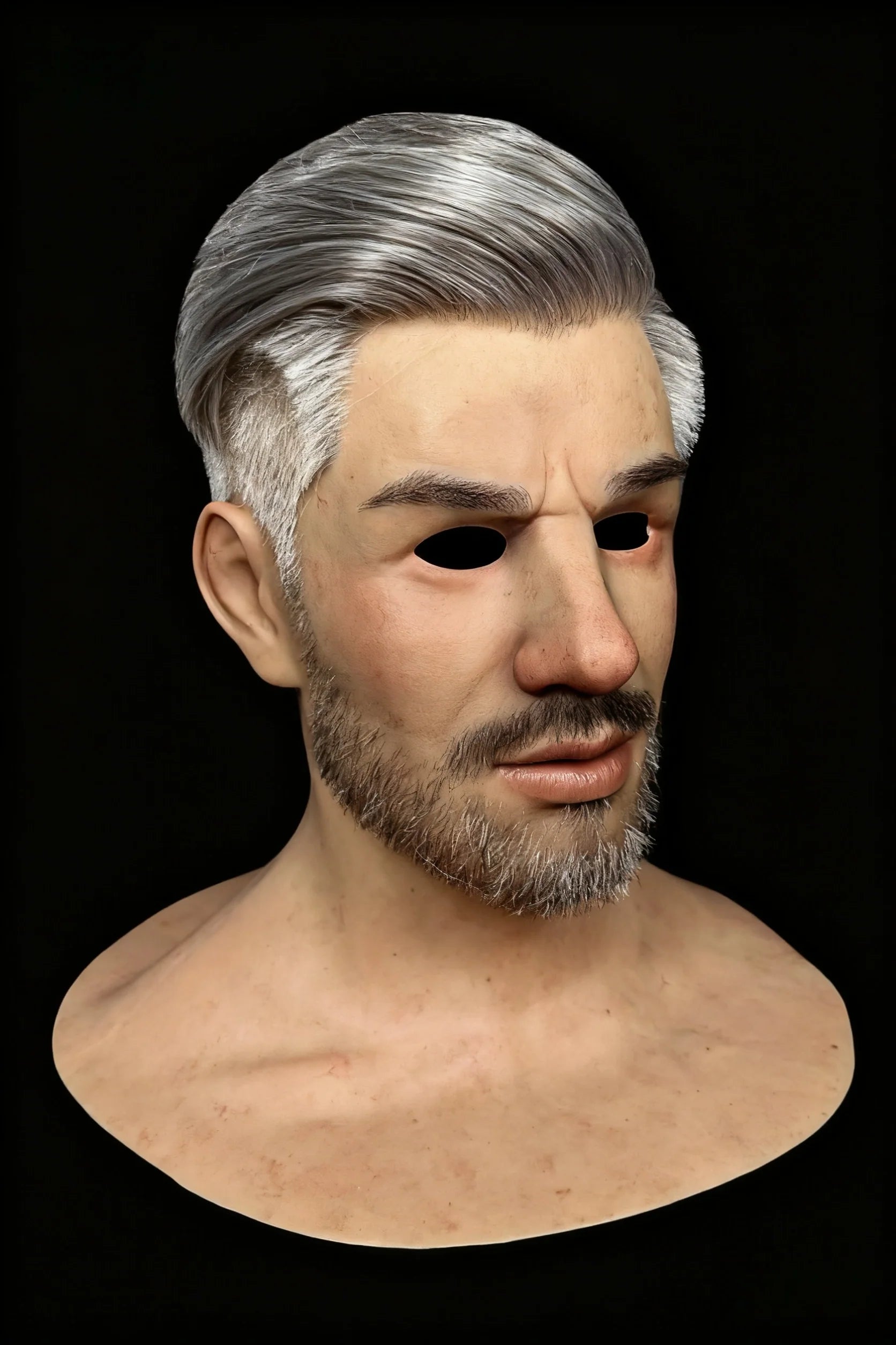 Jiamusi Ultra Realistic Silicone Mask – Full Head Cosplay, Halloween & Film Prop