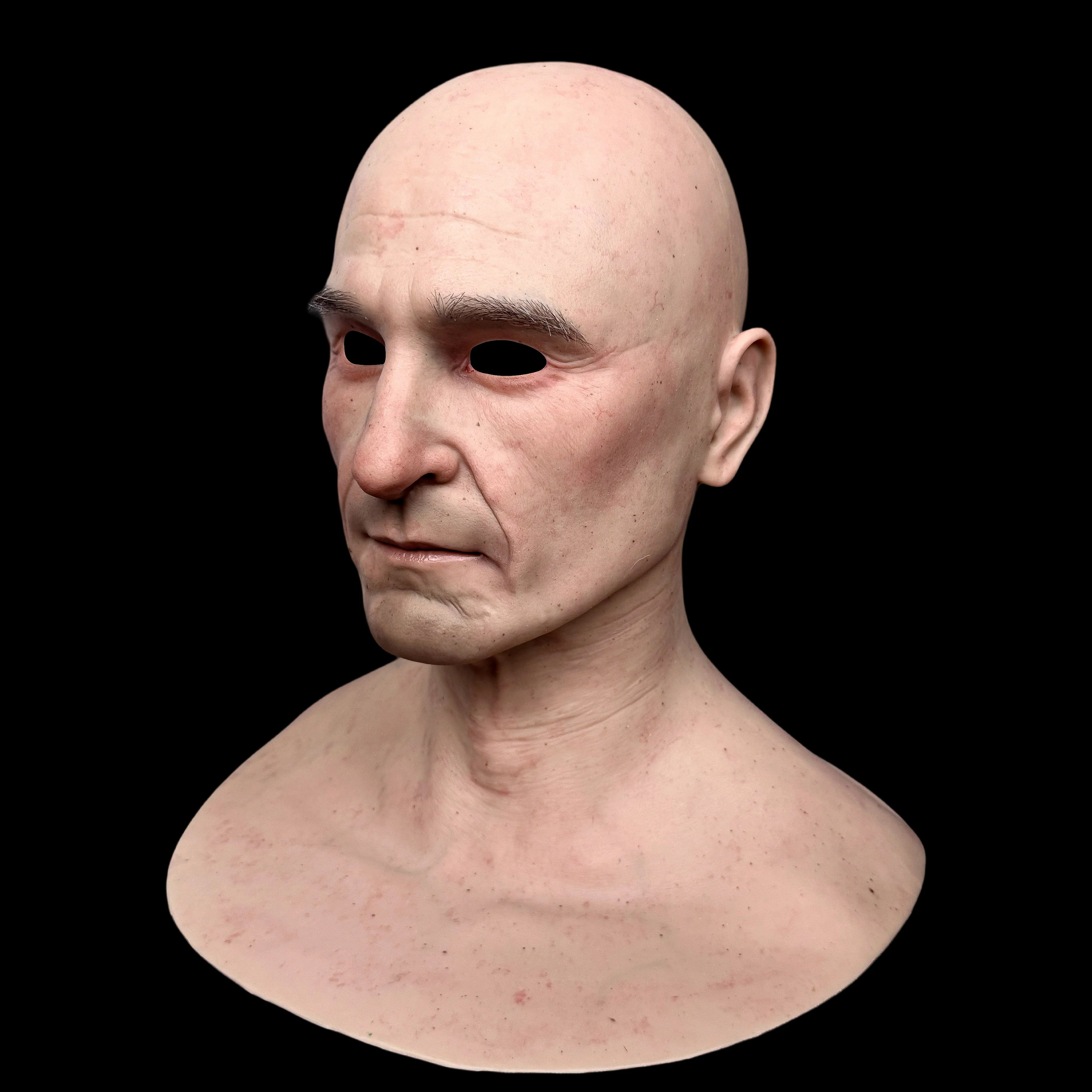 Hunter Ultra Realistic Silicone Mask – Full Head SFX Face Mask for Halloween, Cosplay & Film