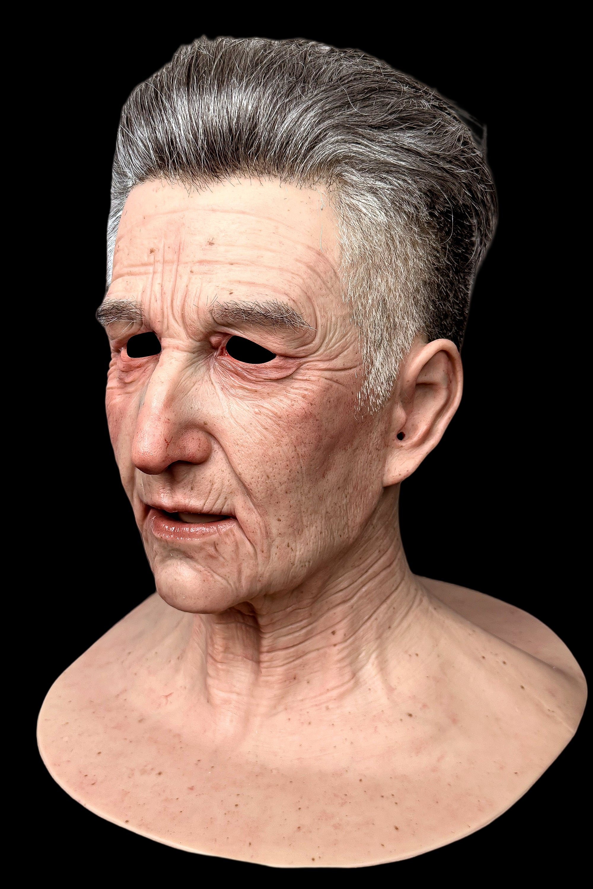 Abby Ultra Realistic Silicone Male Mask – Full Head Lifelike Face Mask for Cosplay, Halloween, Film & Stage SFX Props