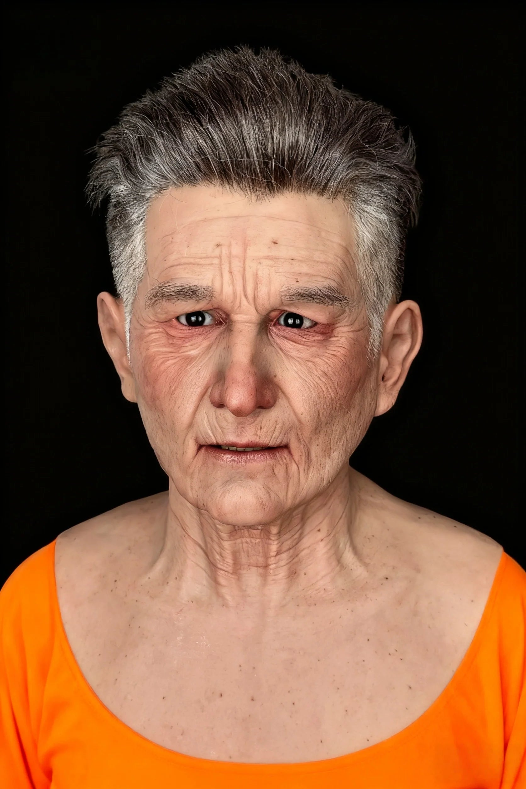 Abby Ultra Realistic Silicone Male Mask – Full Head Lifelike Face Mask for Cosplay, Halloween, Film & Stage SFX Props