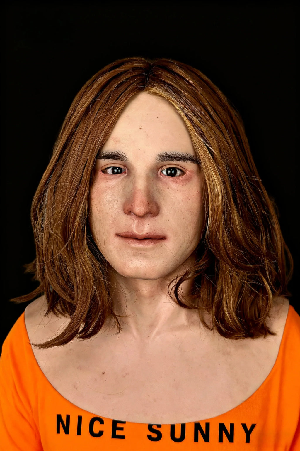 Realistic Female Silicone Mask – Short Hair Woman Full Head Mask for Cosplay, Halloween & Theater