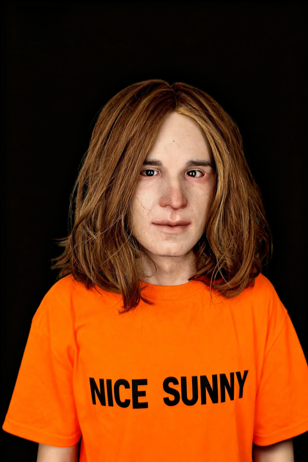 Realistic Female Silicone Mask – Short Hair Woman Full Head Mask for Cosplay, Halloween & Theater