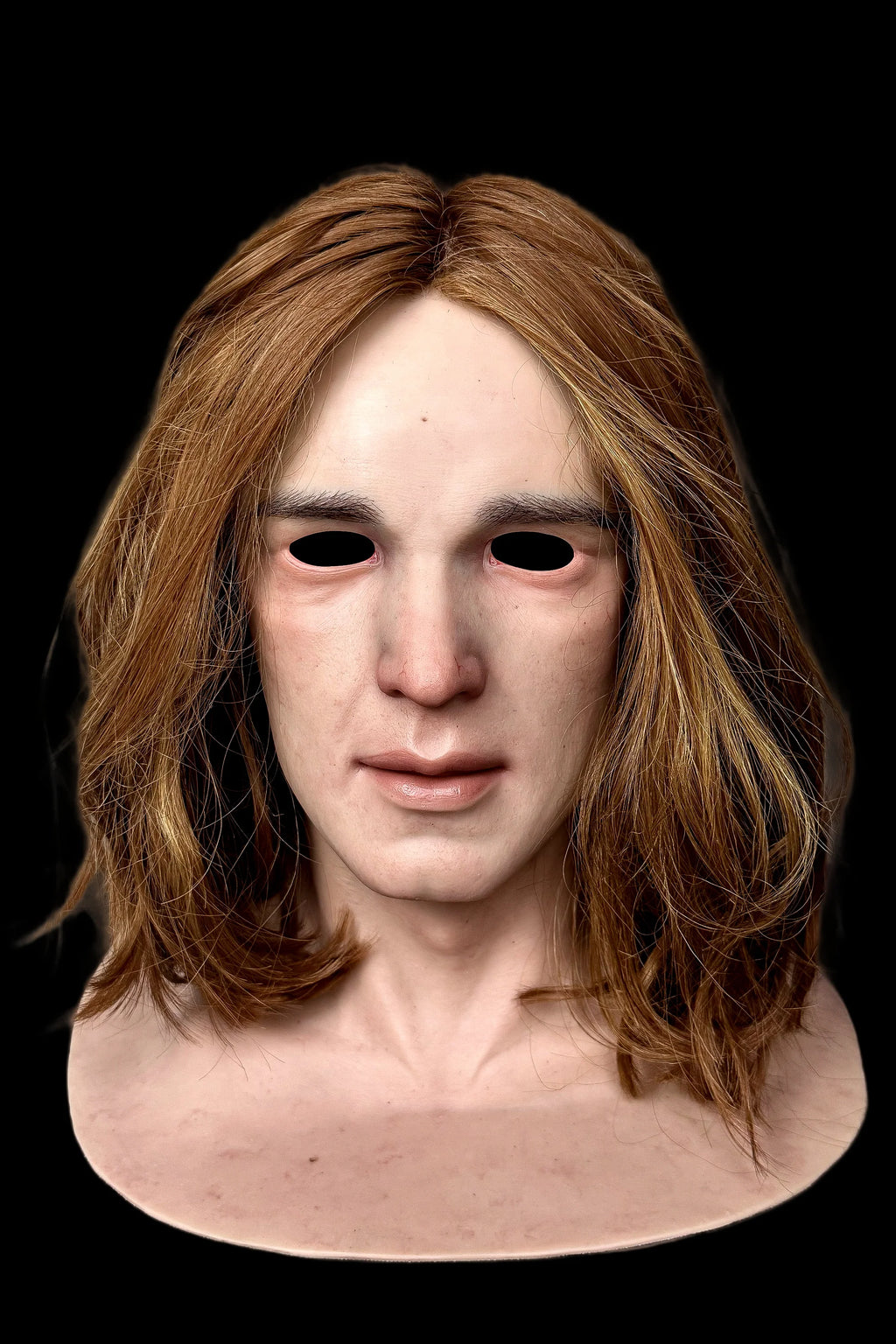 Realistic Female Silicone Mask – Short Hair Woman Full Head Mask for Cosplay, Halloween & Theater