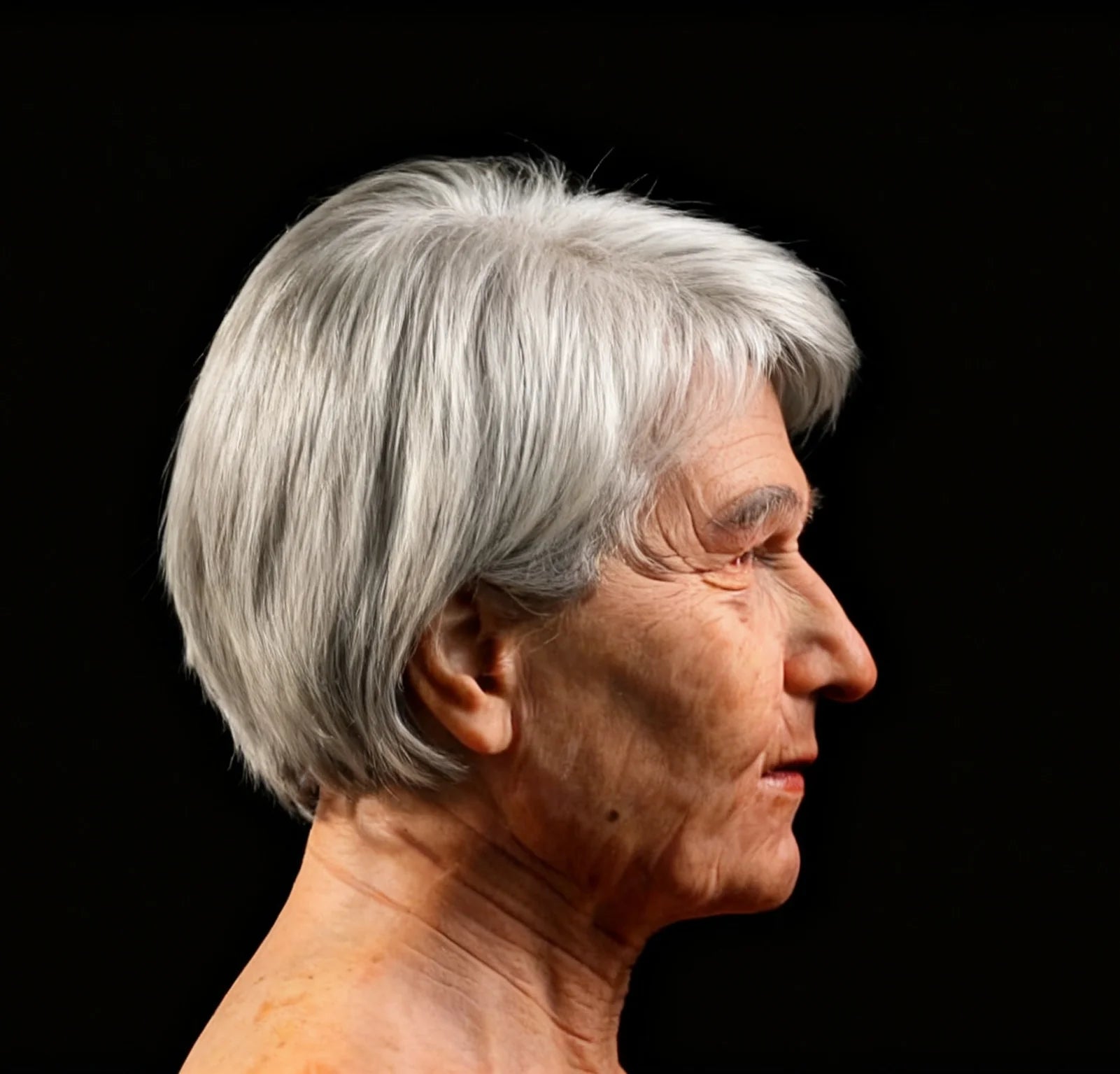 Realistic Granny Mask Premium Silicone Mask Halloween Costume Accessory Party Prop