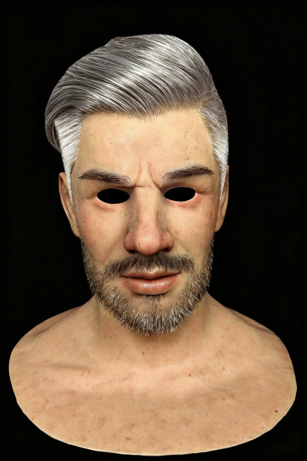 Jiamusi Ultra Realistic Silicone Mask – Full Head Cosplay, Halloween & Film Prop