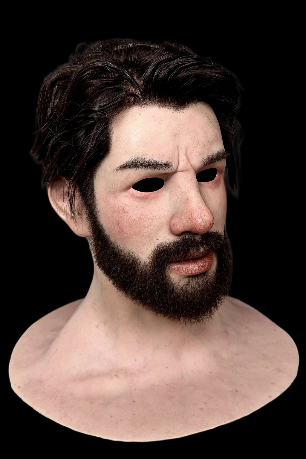 Jiamusi Ultra Realistic Silicone Mask – Full Head Male Prop for Cosplay & Halloween