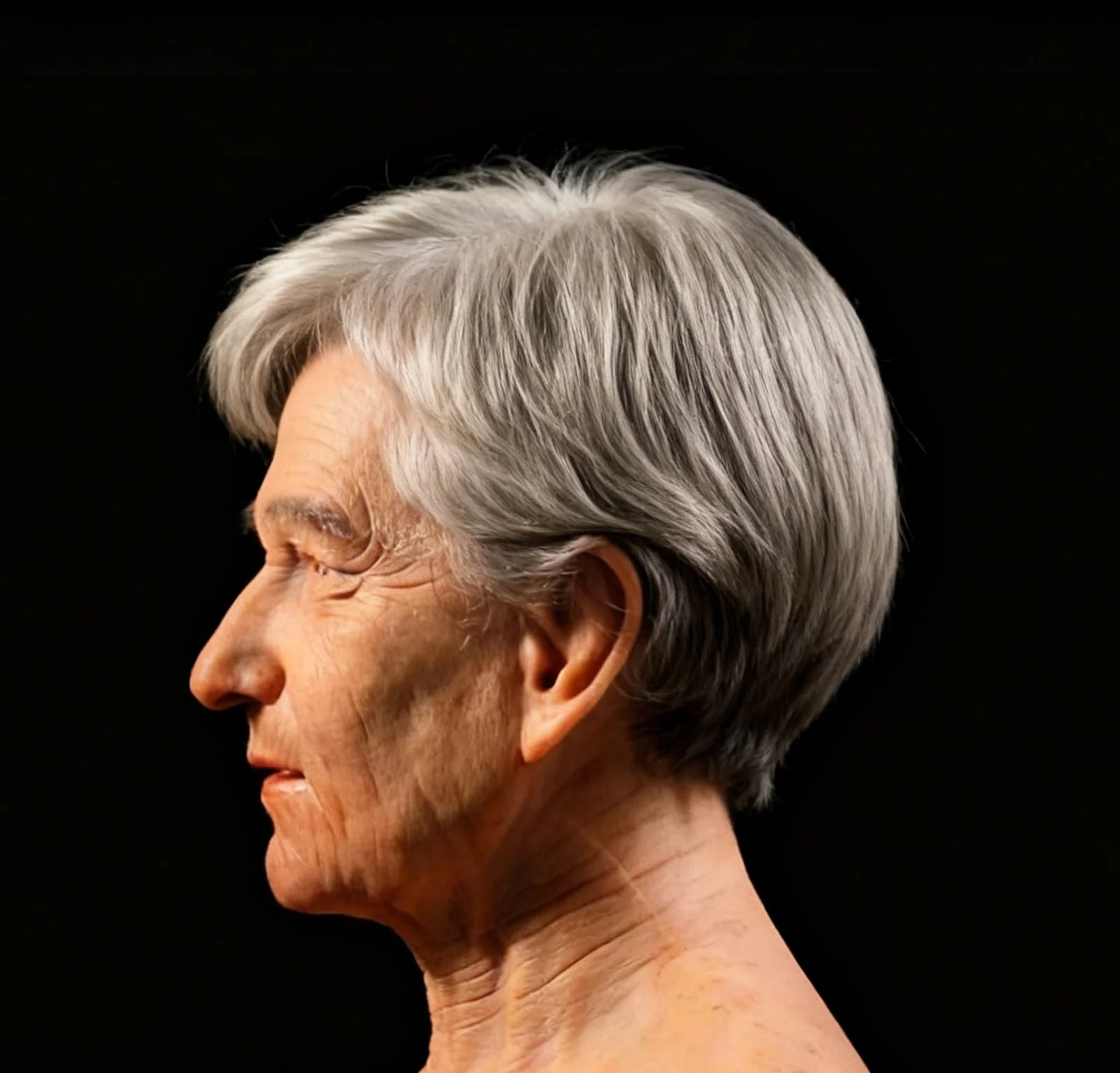 Realistic Granny Mask Premium Silicone Mask Halloween Costume Accessory Party Prop