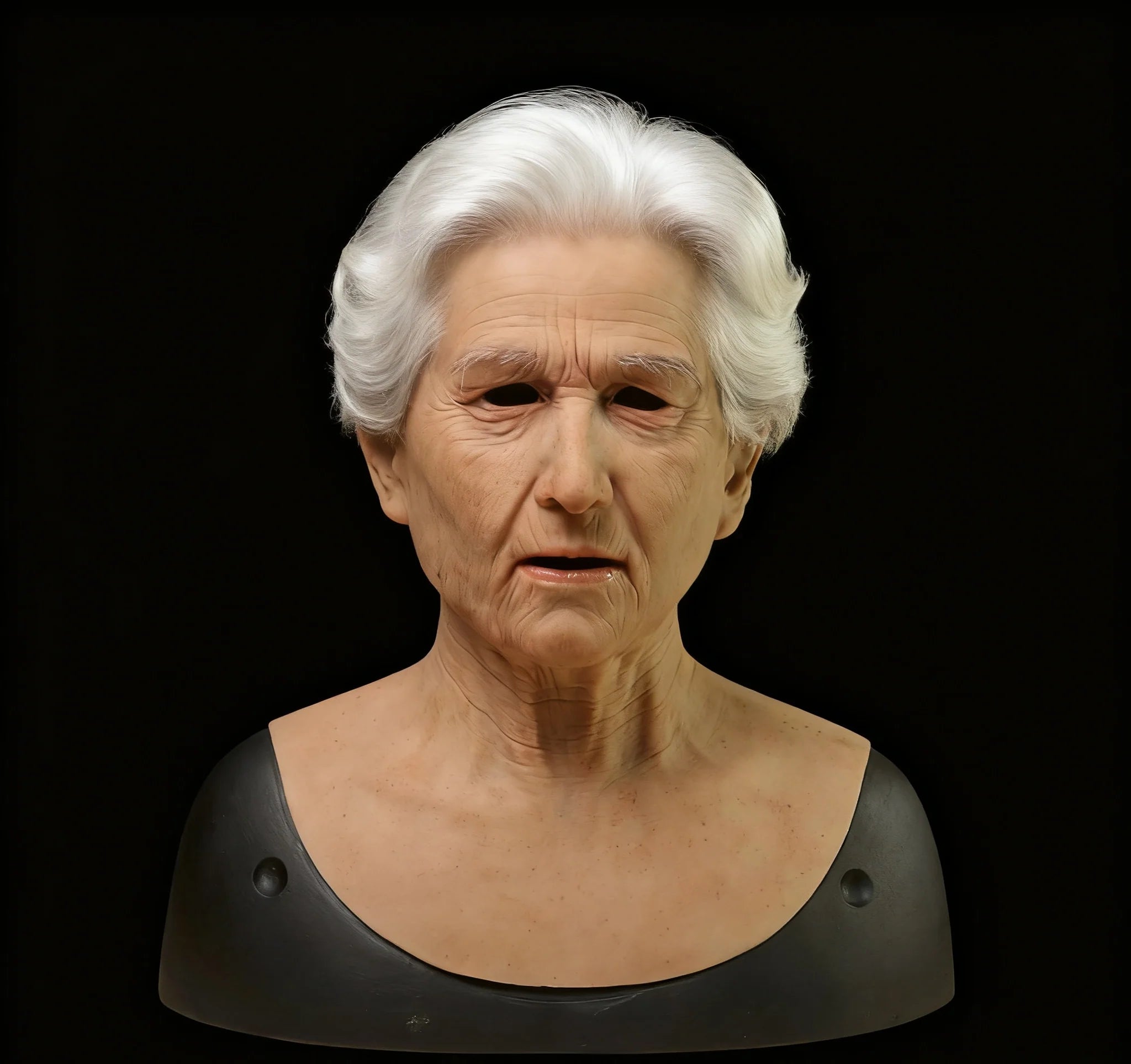 Realistic Elderly Mask Premium Silicone Mask Halloween Costume Accessory Party Prop