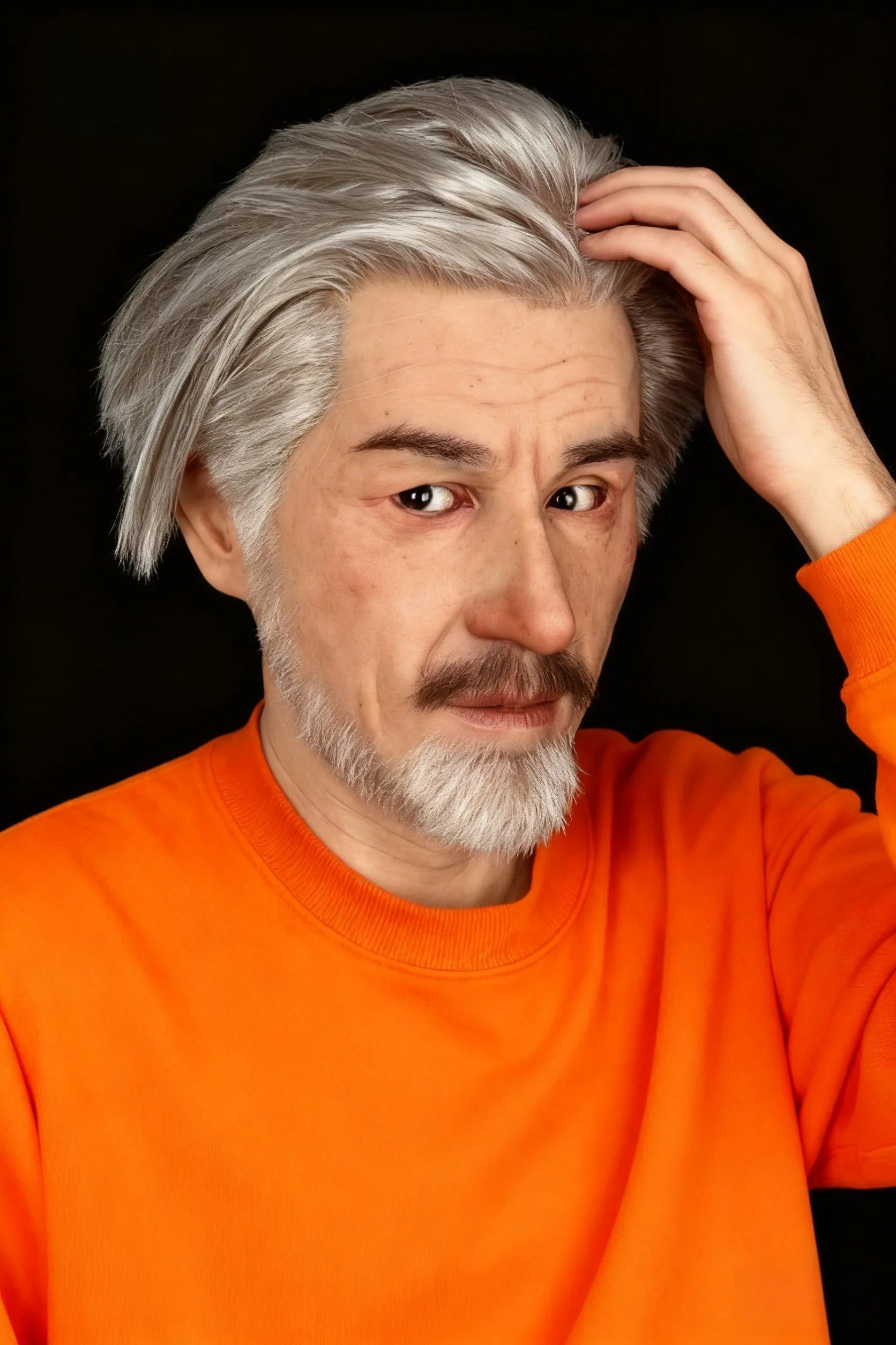 Babylon Ultra Realistic Silicone Mask – Full Head Male Cosplay & Halloween Prop