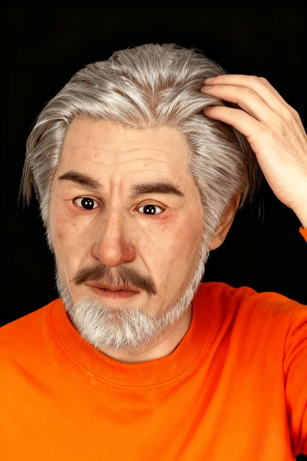 Babylon Ultra Realistic Silicone Mask – Full Head Male Cosplay & Halloween Prop