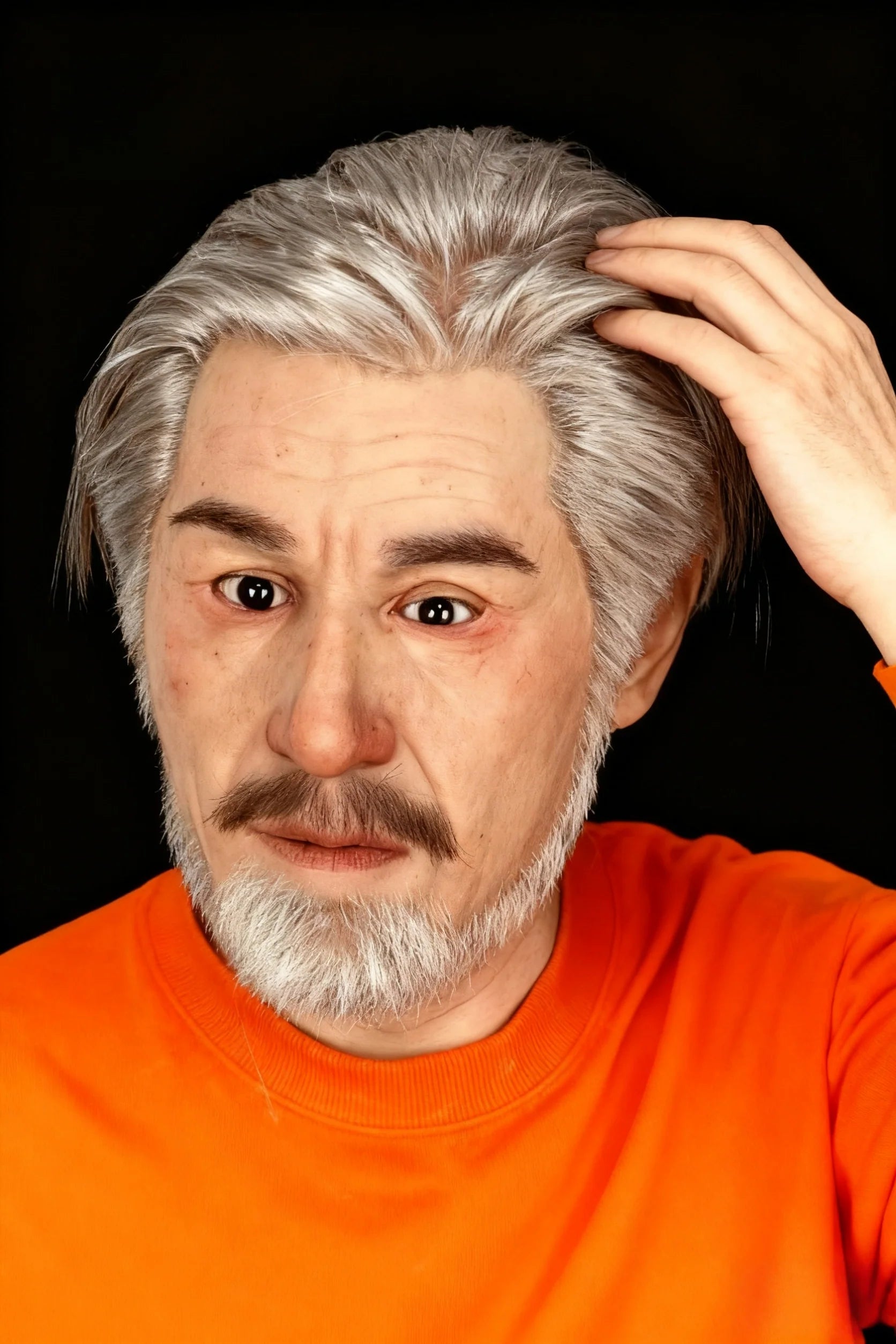 Babylon Ultra Realistic Silicone Mask – Full Head Male Cosplay & Halloween Prop