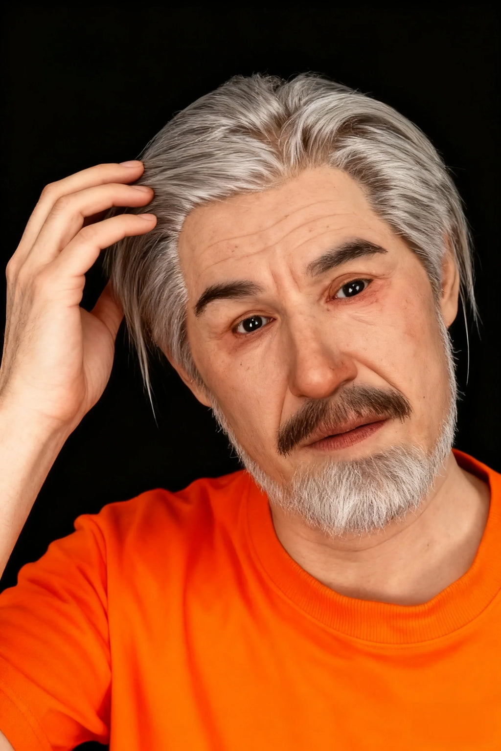 Babylon Ultra Realistic Silicone Mask – Full Head Male Cosplay & Halloween Prop