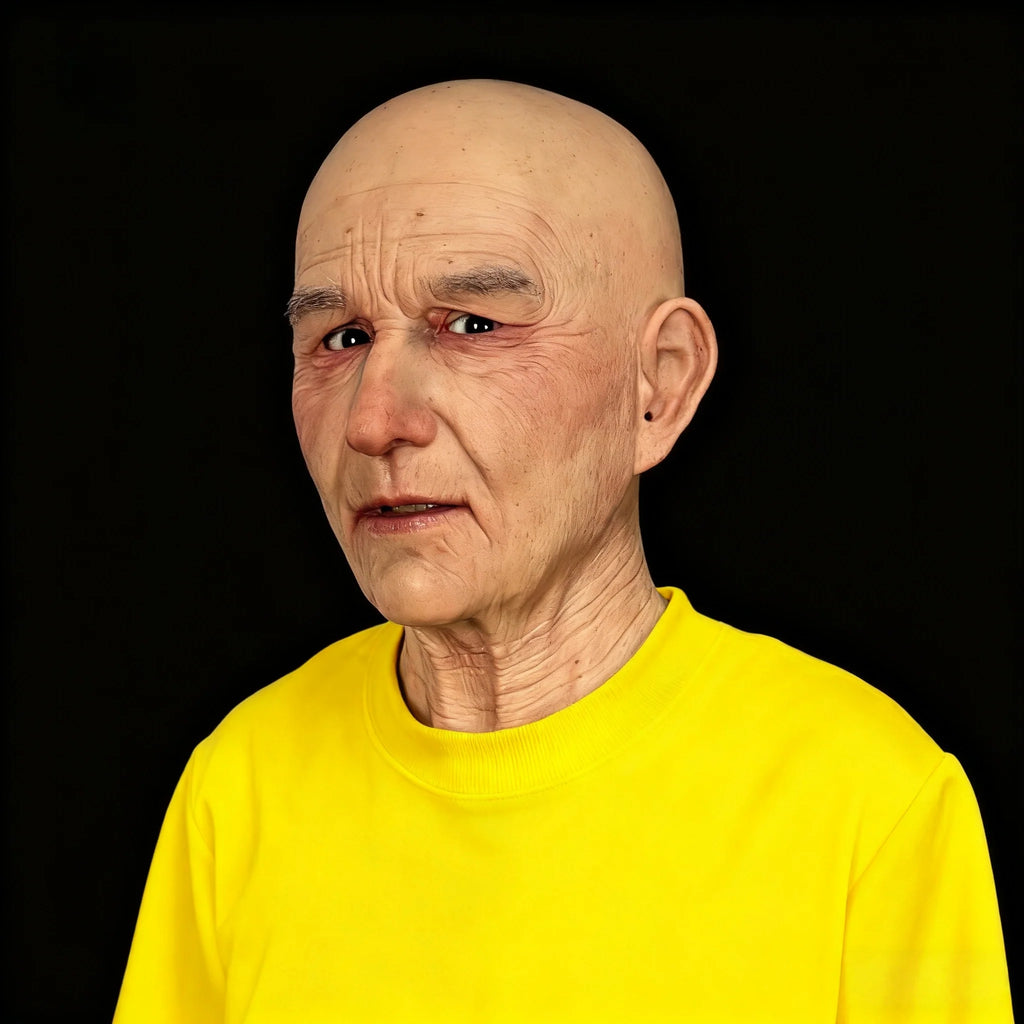 Abby Ultra Realistic Silicone Mask – Professional Full Head Male Face Mask for Halloween, Cosplay & Theater