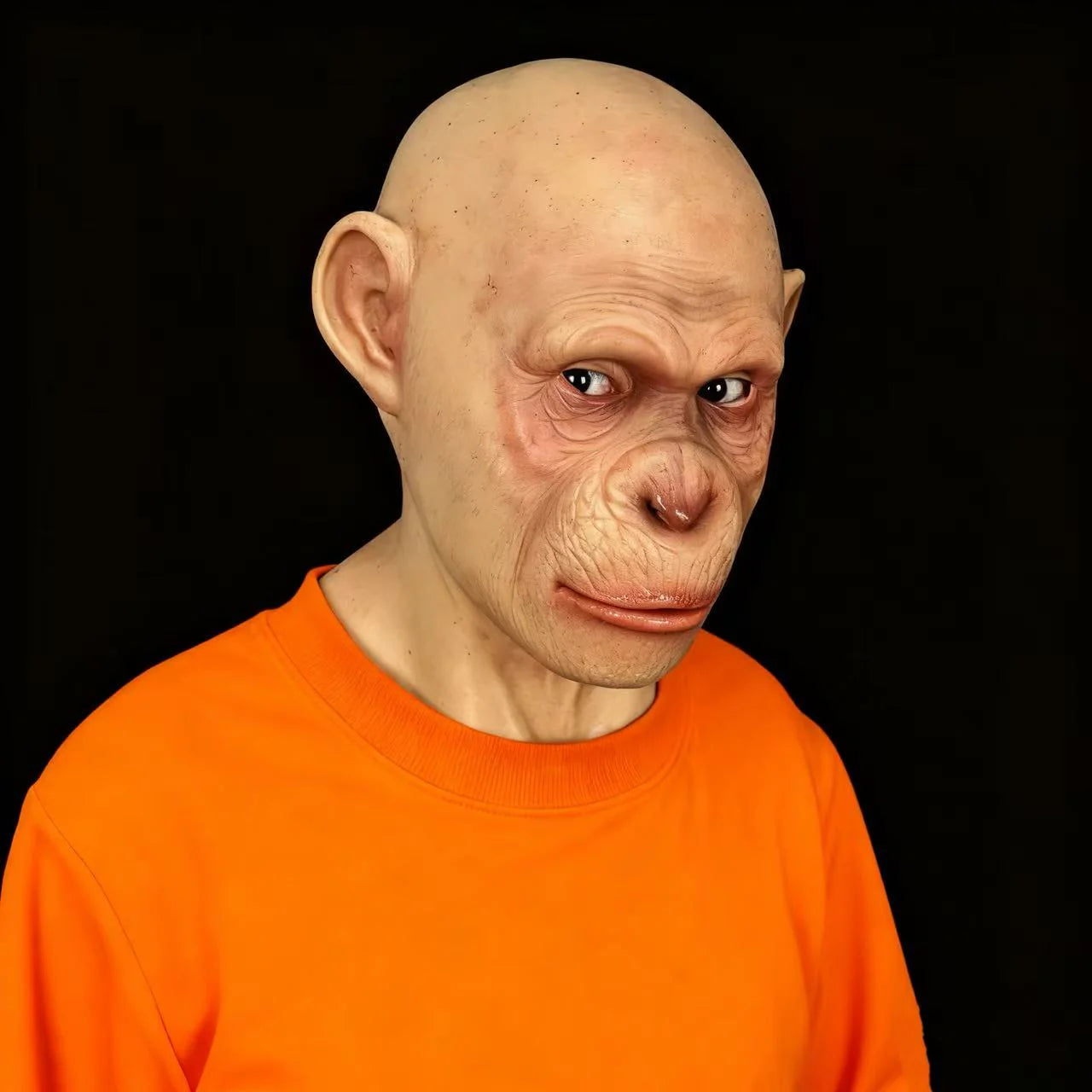 Monkey Mask Full-Head Animal Mask Halloween Party Carnival Prop Silicone Mask Adult Size