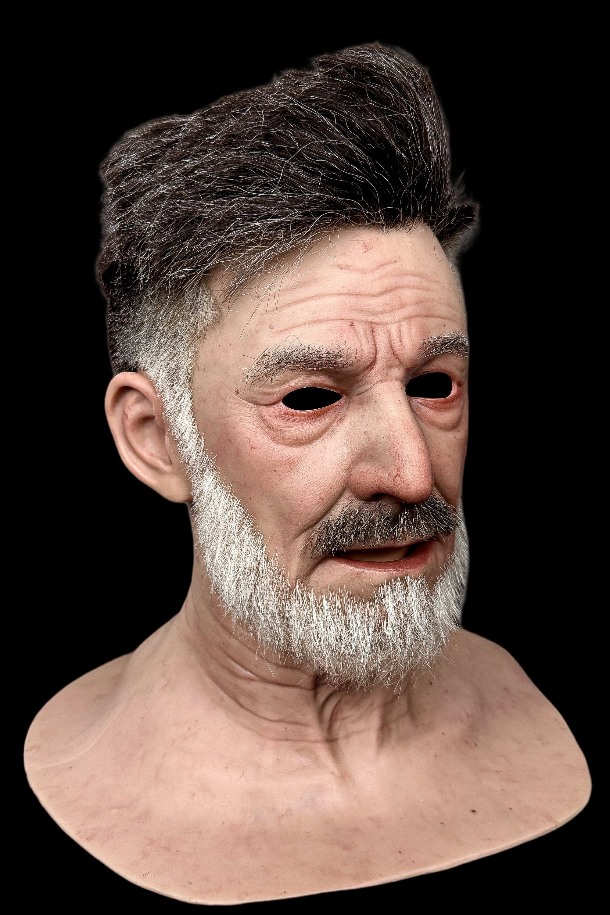 Ente Ultra Realistic Silicone Mask – Full Head Elderly Male Cosplay & Film Prop