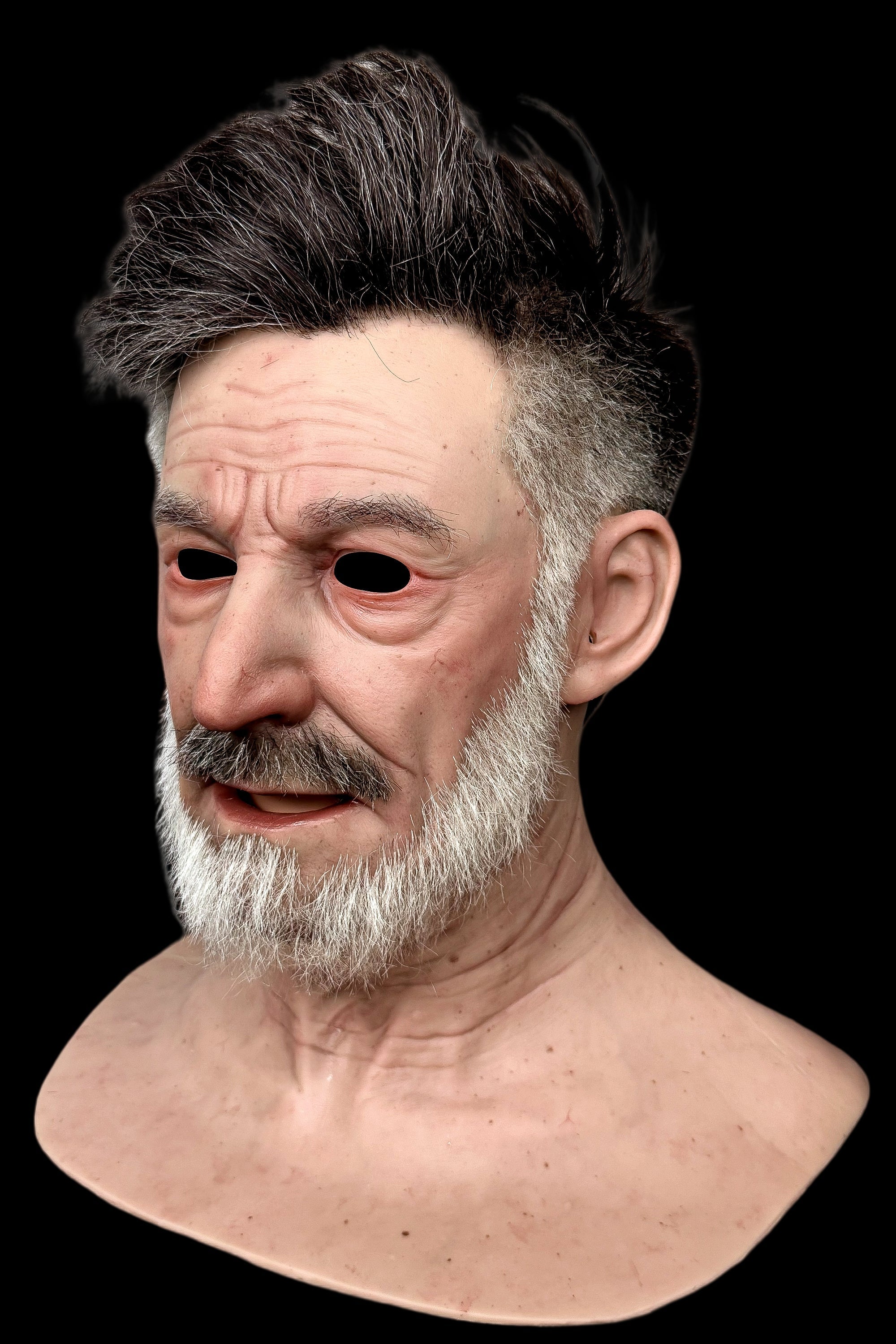Ente Ultra Realistic Silicone Mask – Full Head Elderly Male Cosplay & Film Prop