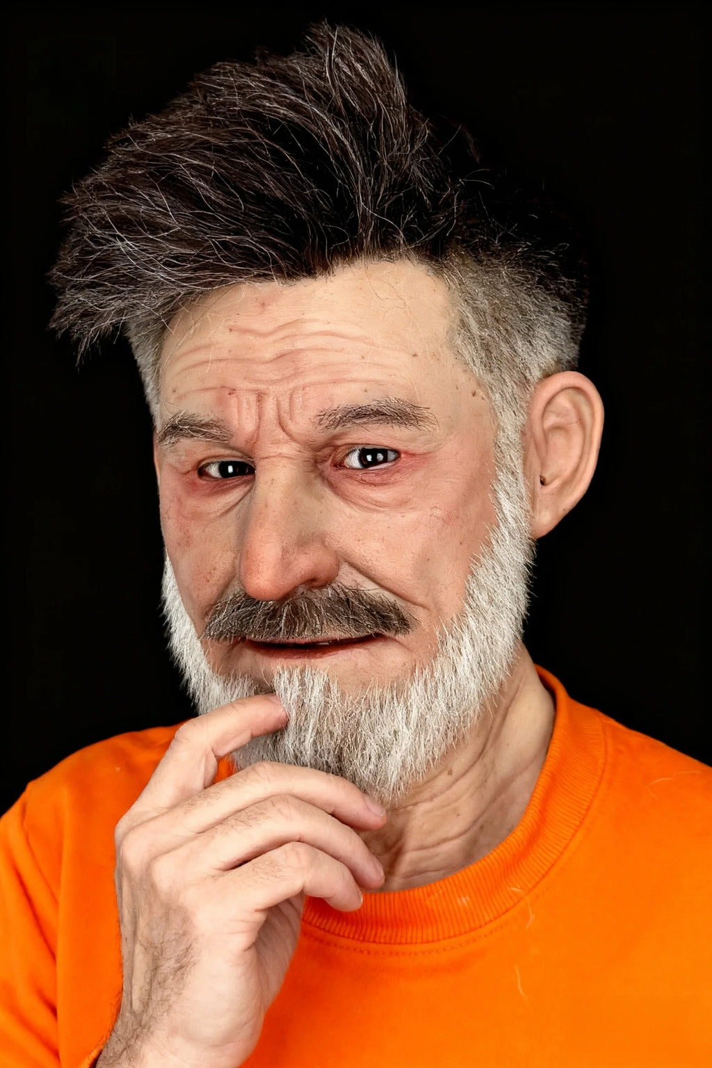 Ente Ultra Realistic Silicone Mask – Full Head Elderly Male Cosplay & Film Prop