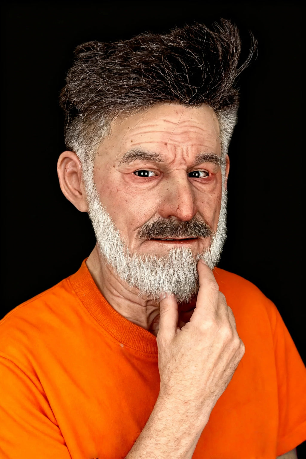 Ente Ultra Realistic Silicone Mask – Full Head Elderly Male Cosplay & Film Prop