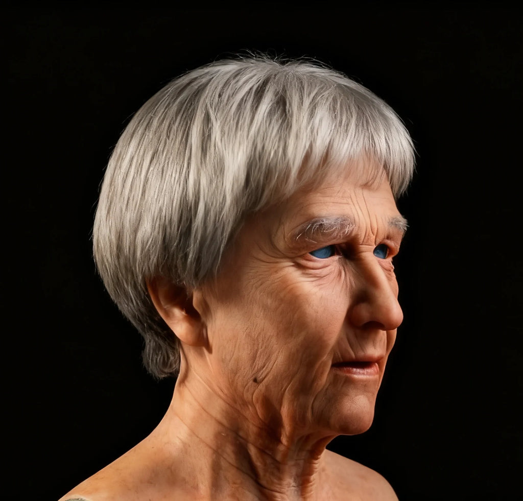 Realistic Granny Mask Premium Silicone Mask Halloween Costume Accessory Party Prop
