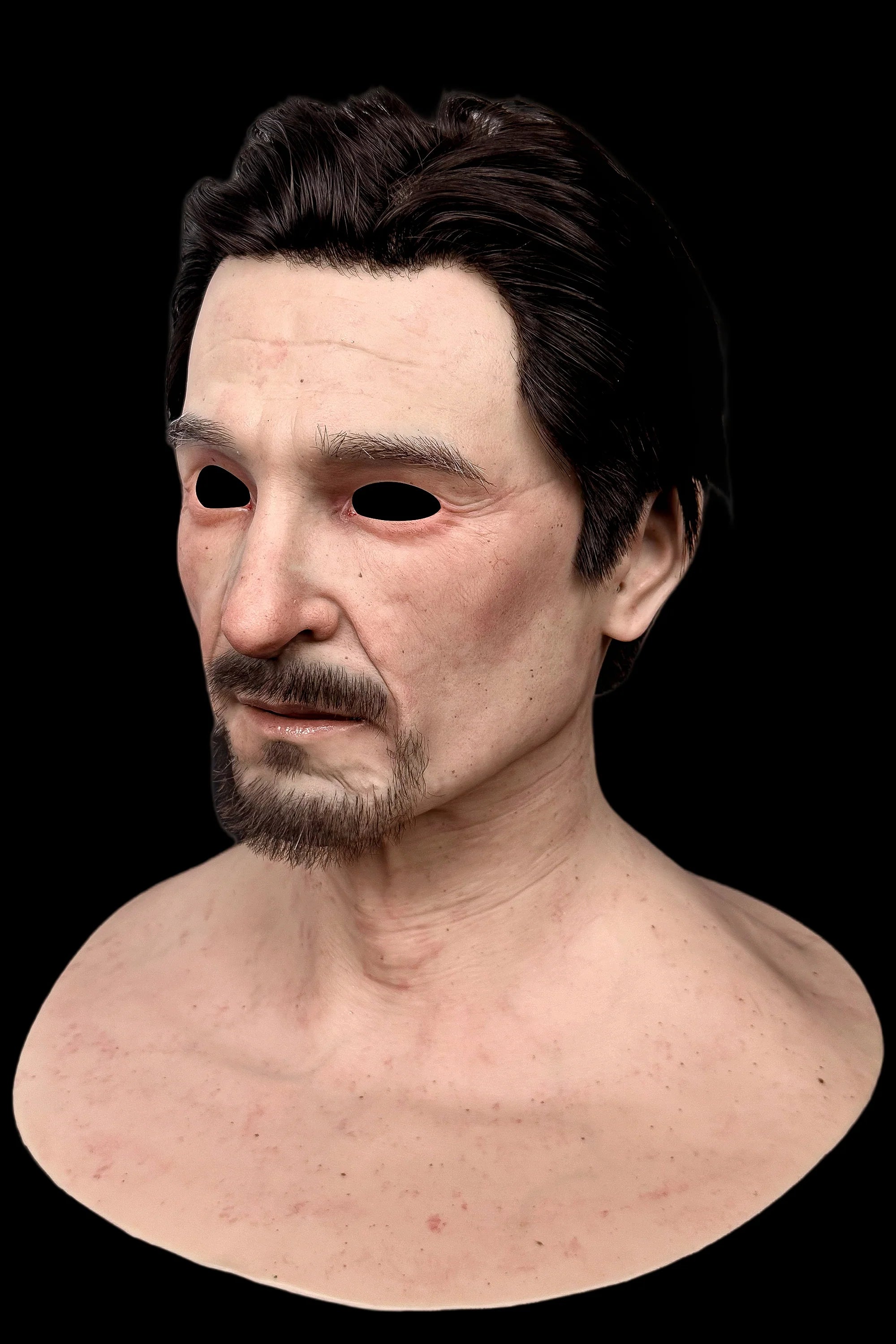 Hunter Ultra Realistic Silicone Mask – Full Head Cosplay, Halloween & Film Prop