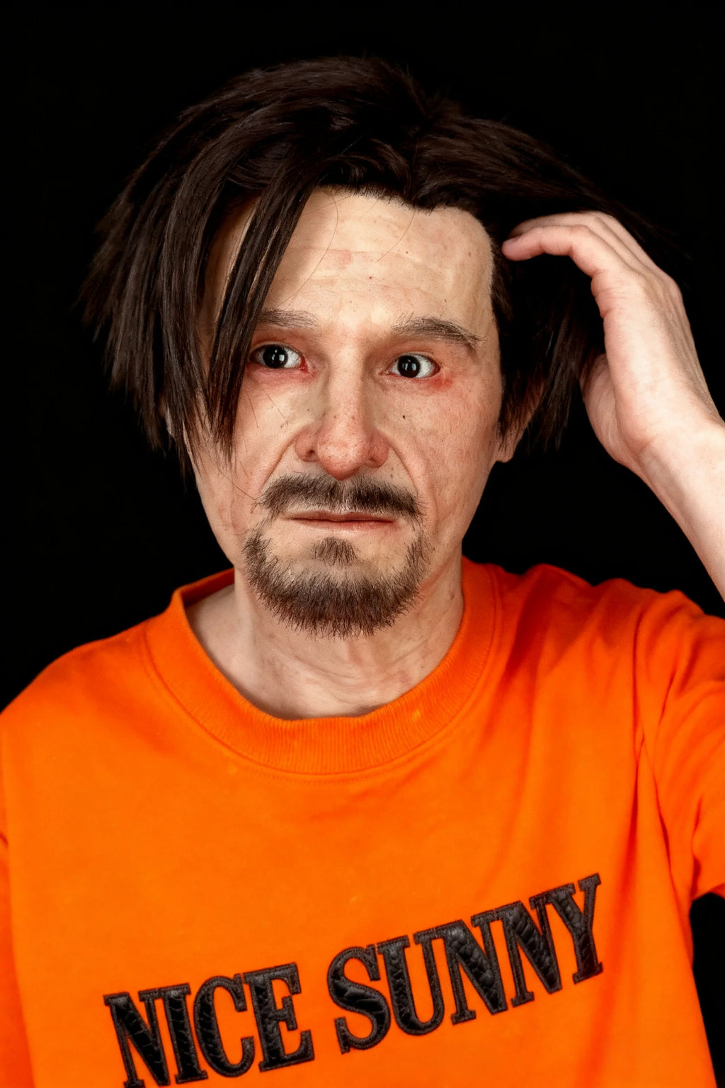 Hunter Ultra Realistic Silicone Mask – Full Head Cosplay, Halloween & Film Prop