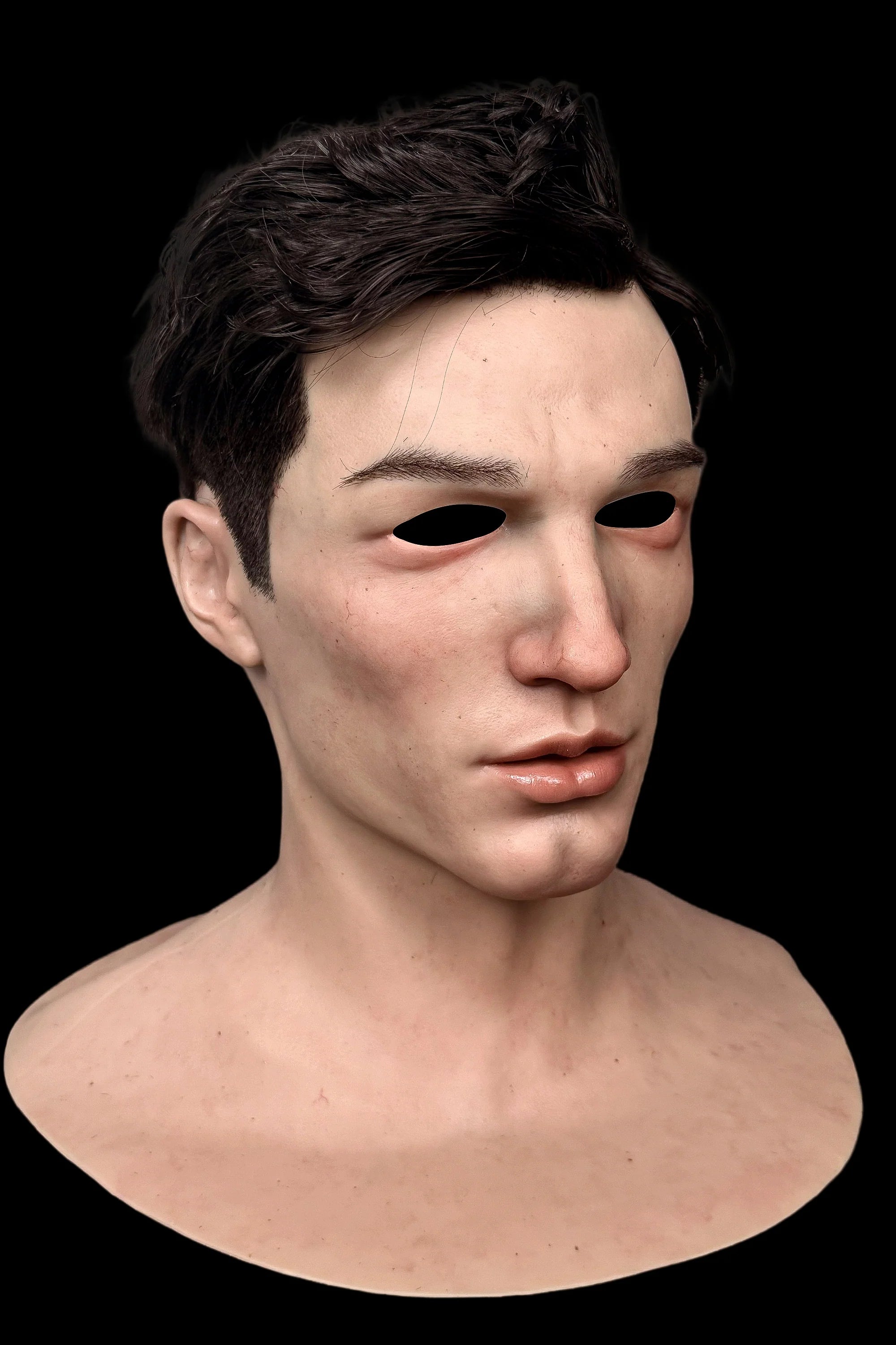 Light Ultra Realistic Silicone Mask – Full Head Cosplay, Halloween & Film Prop